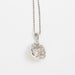 Necklace White gold necklace, diamonds and golden pearl 58 Facettes