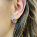 Earrings Yellow Gold Pink Topaz Earrings 58 Facettes 20400000592