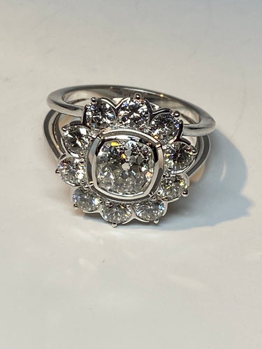 Bague Bague Margueritte, diamant 58 Facettes