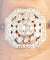 Bague 53.5 Bague Style Art Déco Octogonale Diamants Or Blanc 58 Facettes R 1656