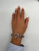 Bracelet Bracelet in white gold, “Marine” mesh, “Bâtonnet” clasp, Pavé Diamonds 58 Facettes