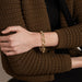 Bracelet Curb style bracelet Yellow gold Diamonds 58 Facettes