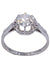 Ring 54 SOLITAIRE RING old diamond 58 Facettes 076701
