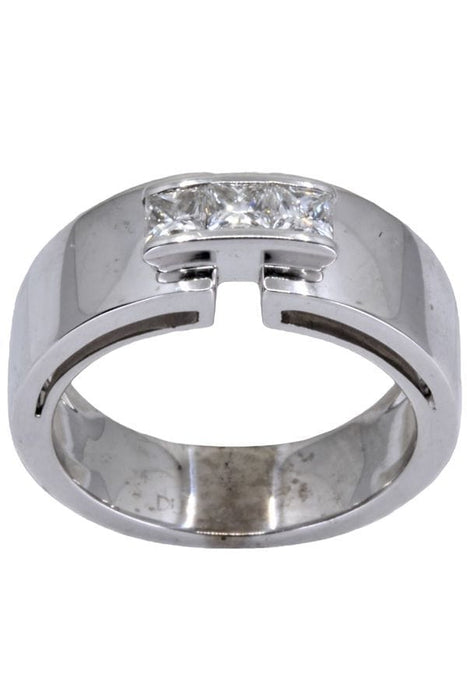 Bague 54 BAGUE LIEN DIAMANTS PRINCESSES 58 Facettes 060781