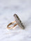 Bague marquise ancienne en or rose, argent, et diamants 58 Facettes
