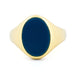 Ring Blue Agate Signet Ring 58 Facettes 7CC3916DB1F34D9A856726197078BE9D