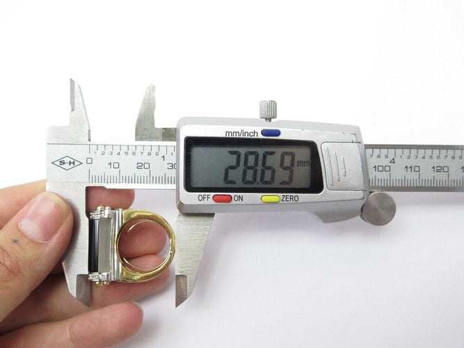 Bague 53 bague t53 en or jaune 18k sertie cristal de roche onyx & diamants 0.35ct 58 Facettes 253466