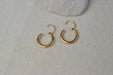 Boucles d'oreilles Créoles lisses (diamètre 15mm) 58 Facettes Ref1748