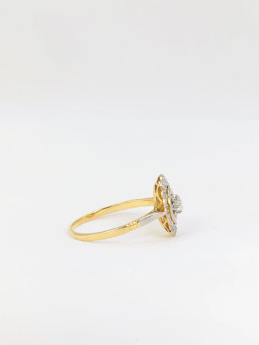 Bague Bague Art Déco en or et pierres blanches 58 Facettes 391.7