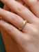 Ring 54.5 Yellow gold ring Diamonds 58 Facettes J139