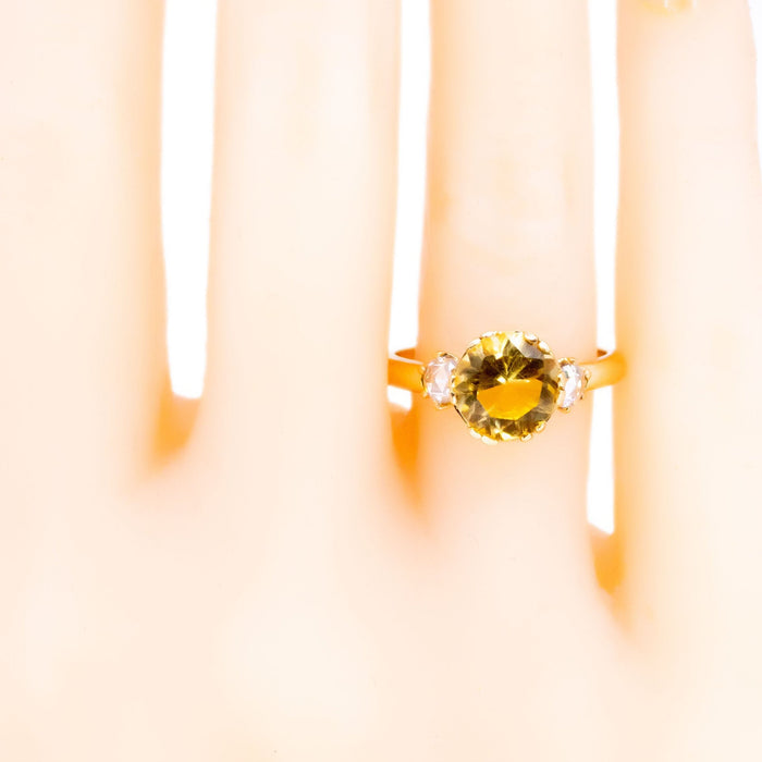 Bague 54.5 Bague citrine, diamants 58 Facettes 39F2056E6344403BAB2DAE4831F6E744