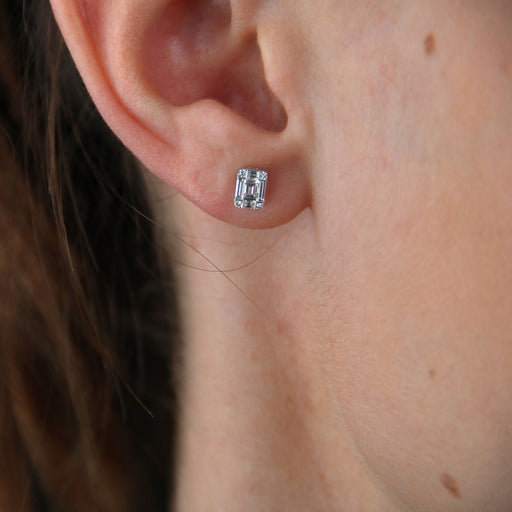 Boucles d'oreilles Boucles d'oreilles diamants baguettes 58 Facettes 23-252A