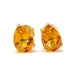 Earrings Yellow gold citrine earrings 58 Facettes