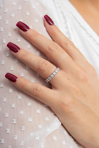 Bague 51 Bague Alliance américaine Or blanc Diamant 58 Facettes 2602109CN