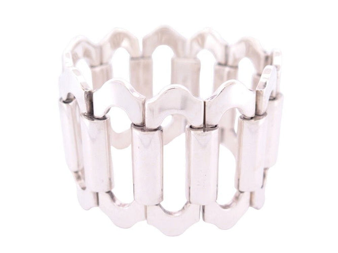 Bracelet vintage bracelet HERMES ondine t 16 cm en argent massif 925 58 Facettes 257680