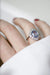 Bague 59 Bague Art Deco saphir Ceylan et diamants 58 Facettes