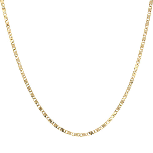 Collier Chaine or jaune maille agrafe 58 Facettes 15-196