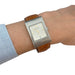 Boucheron watch, "Reflet", in steel on leather strap. 58 Facettes 31817