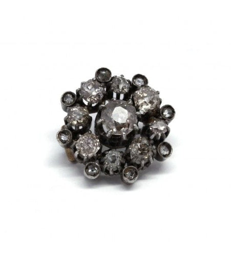 Broche Blanc/Gris / Platine 950 Broche Or Platine Argent Diamants 58 Facettes 210142R