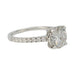 Ring 54 Solitaire accompanied, 1,53 carat diamond. 58 Facettes 31806
