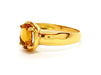 Ring 56 Ring Yellow gold Citrine 58 Facettes 06340CD