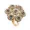 Bague 54 Bague Fleur saphirs et perles 58 Facettes 28692