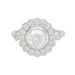 Bague 52 Bague marguerite en or blanc et diamants. 58 Facettes 31236