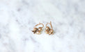 Boucles d'oreilles Boucles d'oreilles trèfles or rose et grenats 58 Facettes