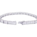 Bracelet Line bracelet, white gold and baguette-cut diamonds. 58 Facettes 33416