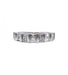 Bague 52 / Blanc/Gris / Or 750 Bague Diamants ronds et baguettes 58 Facettes 220011R