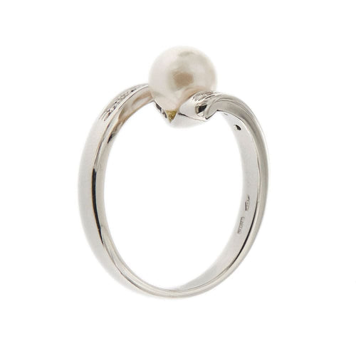 Bague 55 Bague perle diamants 58 Facettes 27203