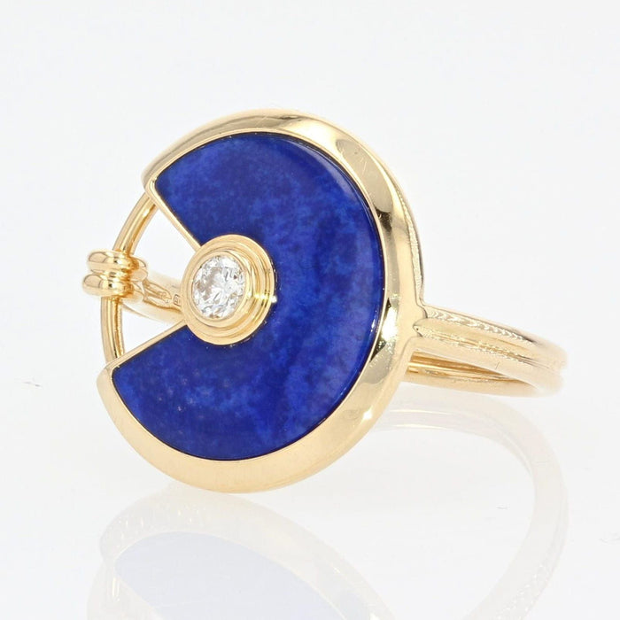 Bague 53 Bague Cartier Amulette Lapis Lazuli Diamant 58 Facettes 21-857