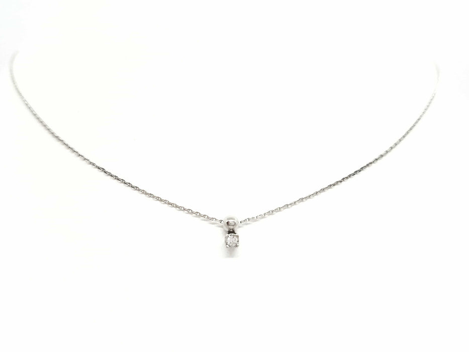 Collier Collier Chaîne + pendentif Or blanc Diamant 58 Facettes 579128RV