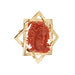 Brooch Spilla ciondolo oro rosa con corallo 58 Facettes 35138