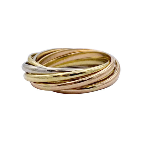 Bague 49 Bague Cartier, Semainier, trois ors. 58 Facettes 32523