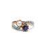 Ring 55 / Pink and white / 750‰ Gold Toi & Moi sapphire and pearl ring 58 Facettes 210258R