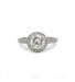 Ring 52 / White/Grey / 750‰ Gold Solitaire Diamond Ring 1.07 carats F VVS1 58 Facettes 220480R-220481R