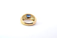 Ring 53 Vintage Sapphire, Diamond, Yellow Gold Bangle Ring 58 Facettes 25215