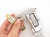 Vintage watch baume & mercier carre mv035065 18k yellow gold diamonds quartz 58 Facettes 254179