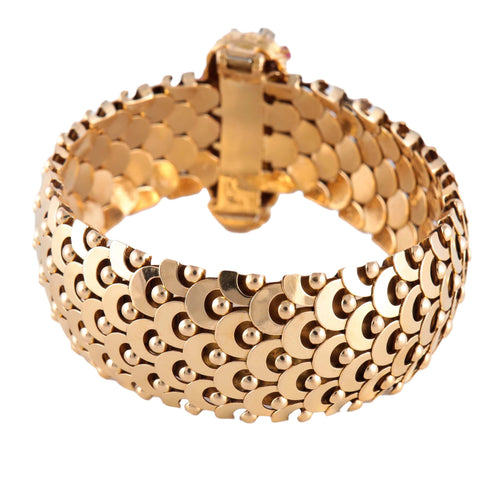 Bracelet BRACELET "ECAILLE" OR & PIERRES 58 Facettes BO/220087