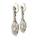 Belle Epoque earrings, Gold and diamond dangling earrings 58 Facettes