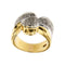 Bague 59 Bagues ruban 2 ors diamants 58 Facettes 14836