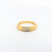 Yellow gold and diamond bangle ring 58 Facettes 27306