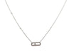 MESSIKA move uno pave necklace necklace 04708-wg 35 to 42 cm white gold 58 Facettes 252149