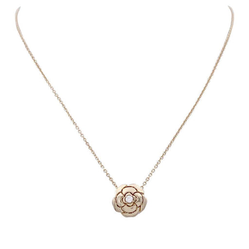 Collier Collier Chanel, "Extrait de Camélia", or rose, diamant. 58 Facettes 32947