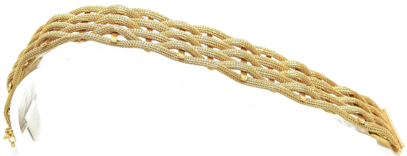Bracelet Bracelet en or jaune tissé 58 Facettes 0