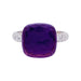 Ring 51 Pomellato ring, "Nudo", amethyst, diamonds, two golds. 58 Facettes 33420