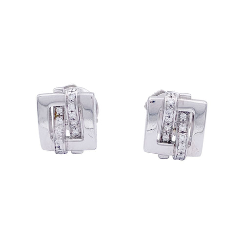 Boucles d'oreilles Boucles d'oreilles Boucheron, "Déchaînée", or blanc, diamants. 58 Facettes 33031
