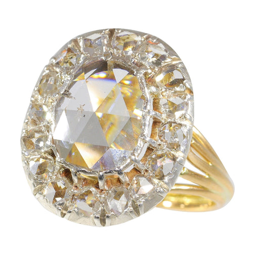 Bague 54 bague de fiançailles diamant taille rose 58 Facettes 23251-0317