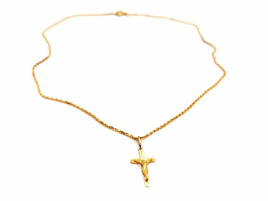 Collier Collier Croix Or jaune 58 Facettes 1636997CN